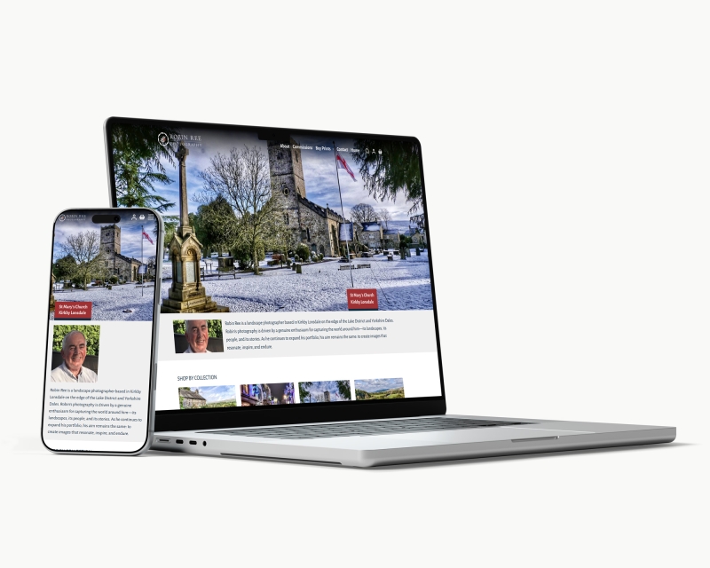 Robin Ree Photography website mockup